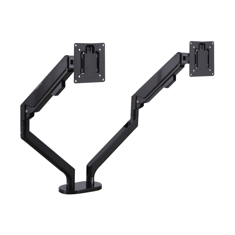 토파스 책상 모니터암 듀얼 고중량 거치대 스텐드 블랙