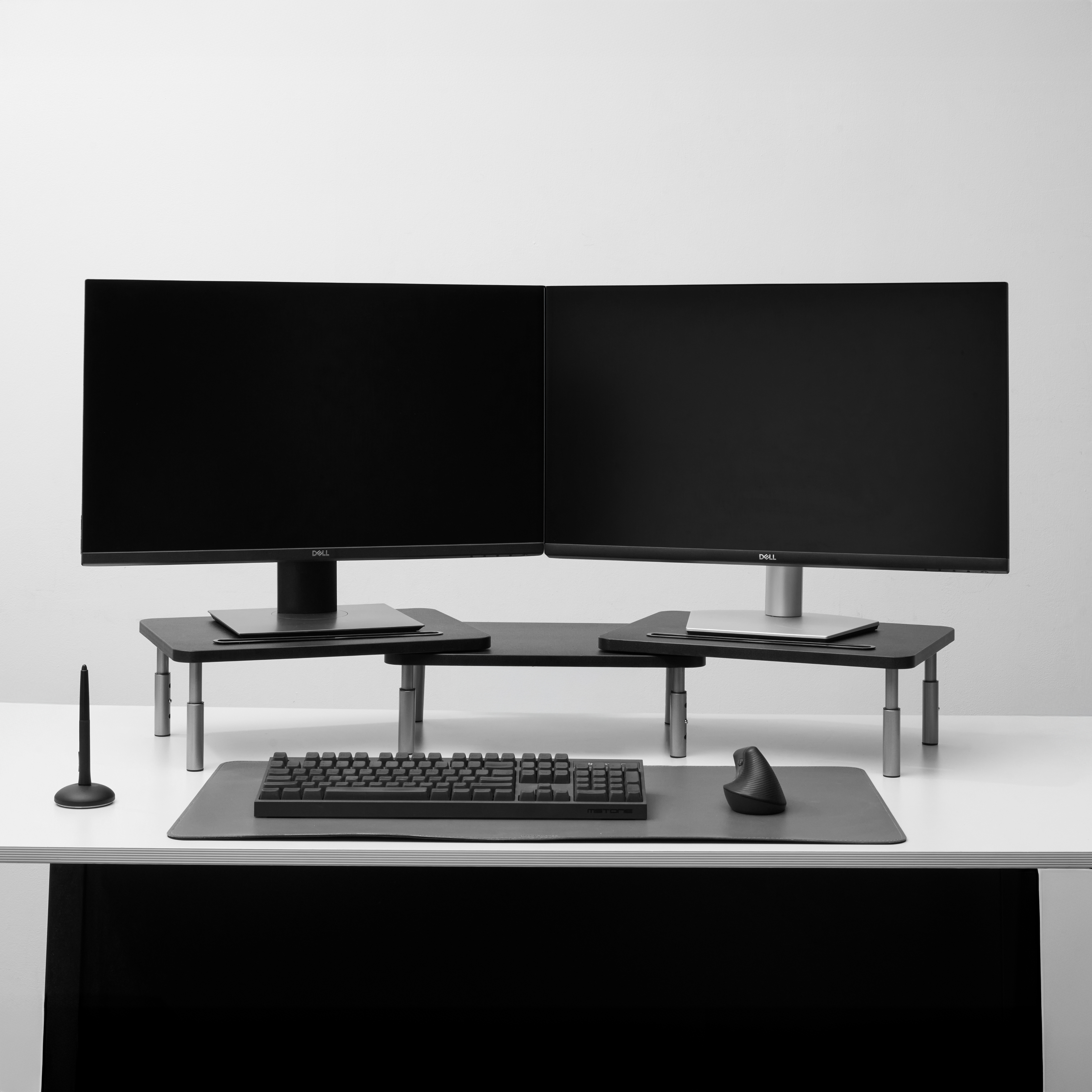 퍼플래빗 듀얼 모니터 받침대 각도 높이조절 3단