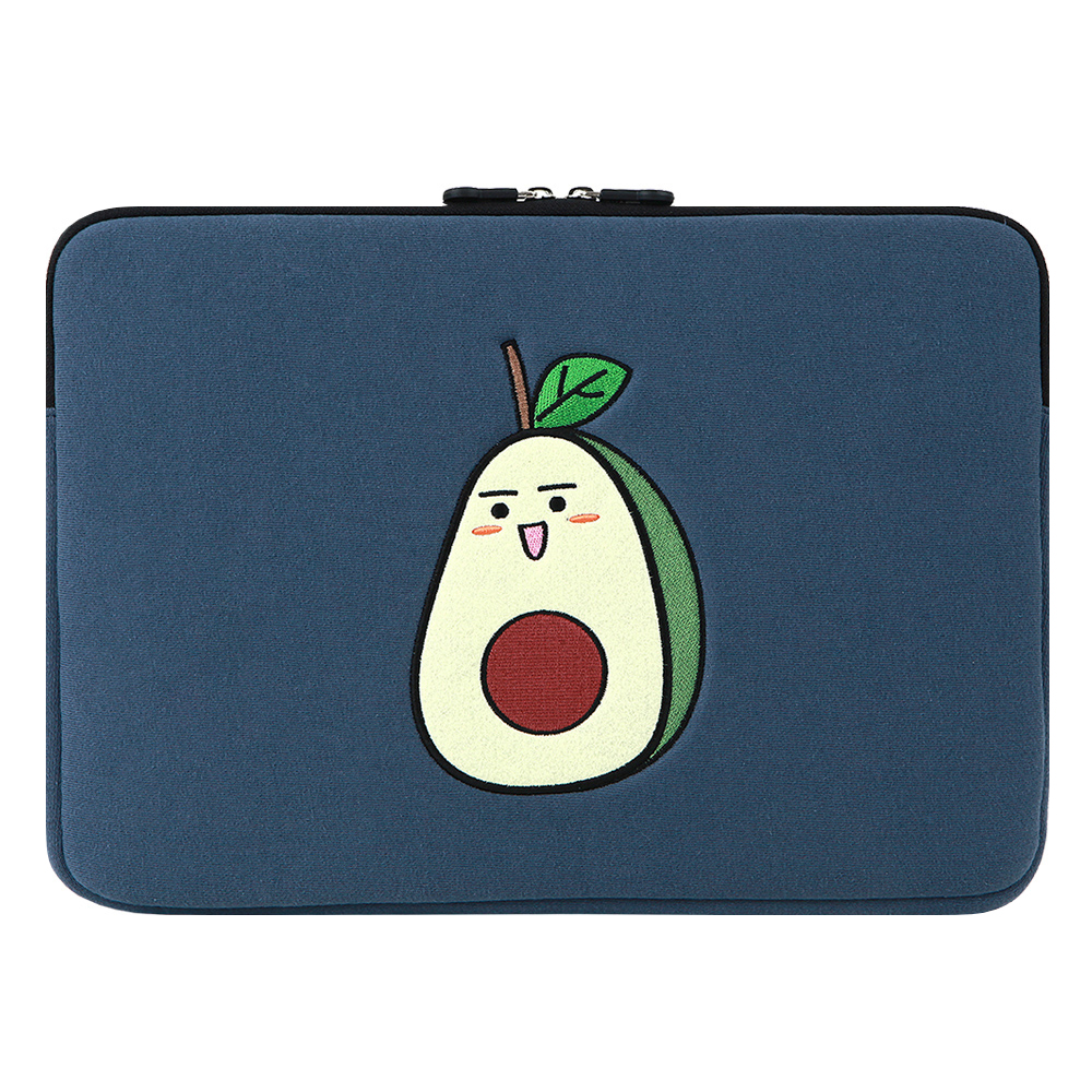 아보씨 노트북파우치 가방 맥북 LG그램 삼성 아보카도 캐릭터 38cm 41cm 43cm(15인치 16인치 17인치) - 상세 이미지 3