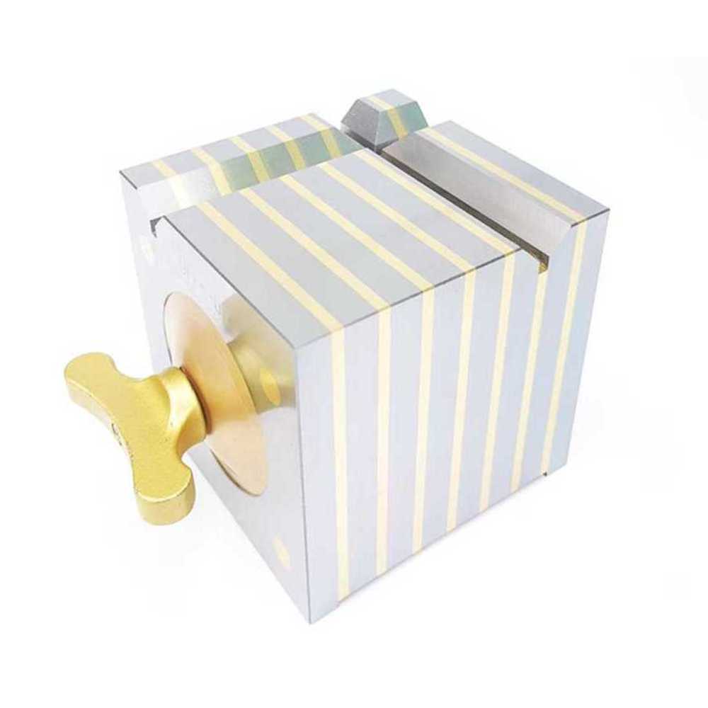 마그네틱 V블럭 사각 커팅 자석 고정 정밀 가공 지그 100x100 (0.005-0.008) - 상세 이미지 3