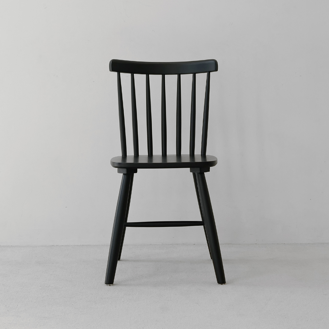 자야캠핑 코콜라 1919 카페 인테리어 천연 원목 블랙 식탁의자