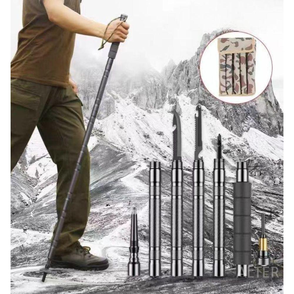 등산 스틱 다용도 지팡이 하이킹 접이식 경량 산악 90cm 4단 등산스틱 - 상세 이미지 2