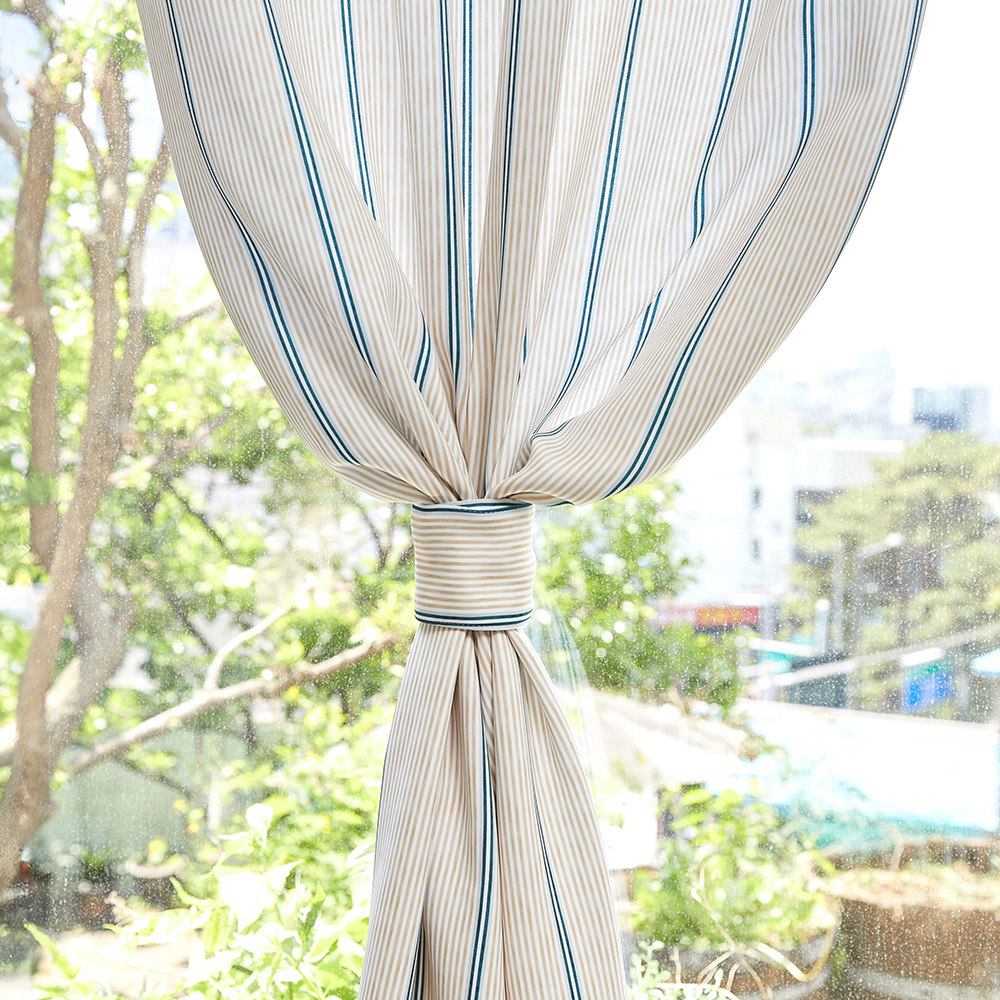 캔디롤 3중직 아일렛 화이트 암막커튼 2장 135x170