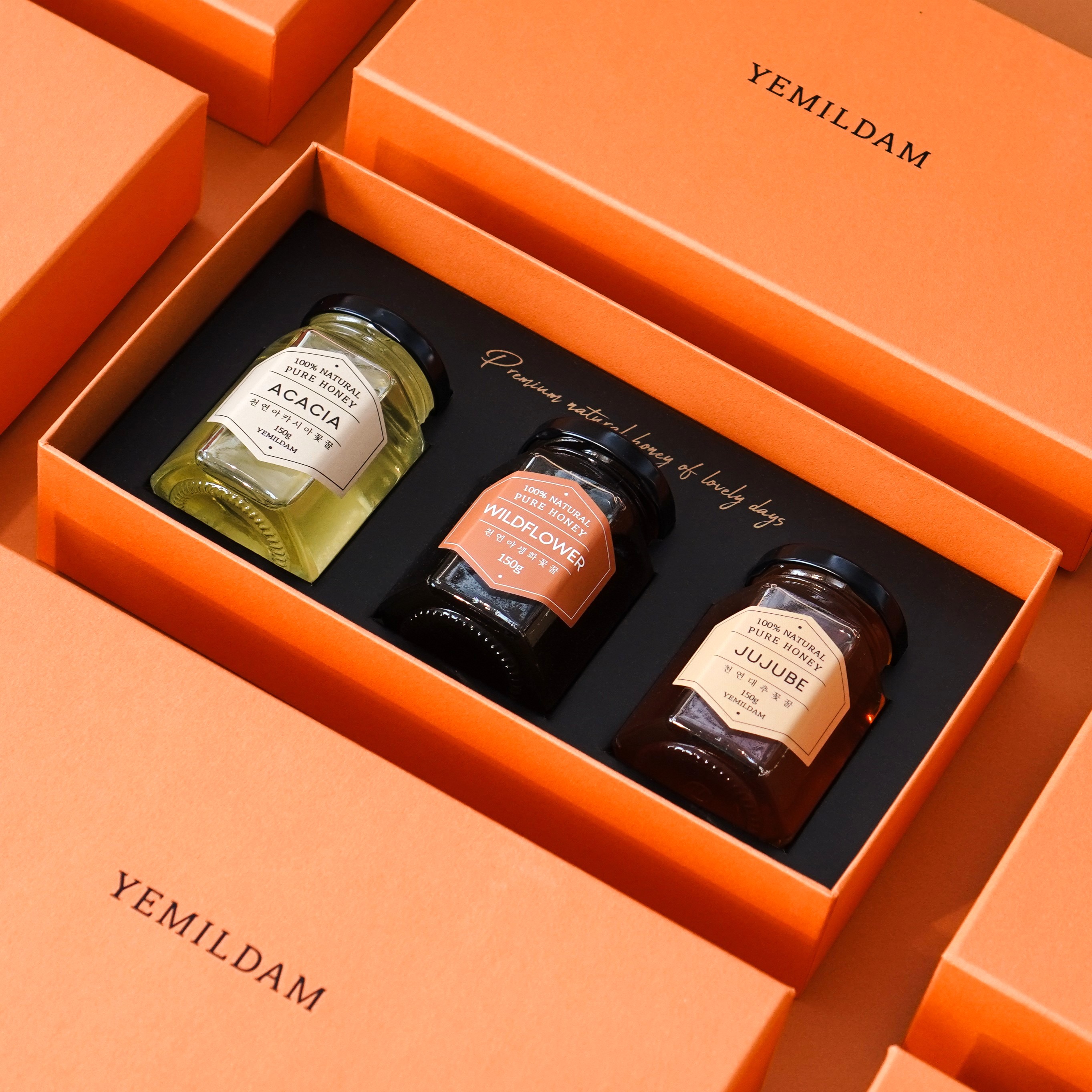 꿀선물세트 국산 아카시아 야생화 밤꿀 예밀담