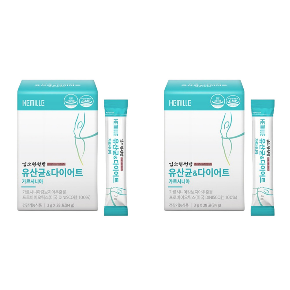 김소형원방 유산균 다이어트 가르시니아 체지방 남자 버닝제 약3g 28포, 2개 - 상품 이미지