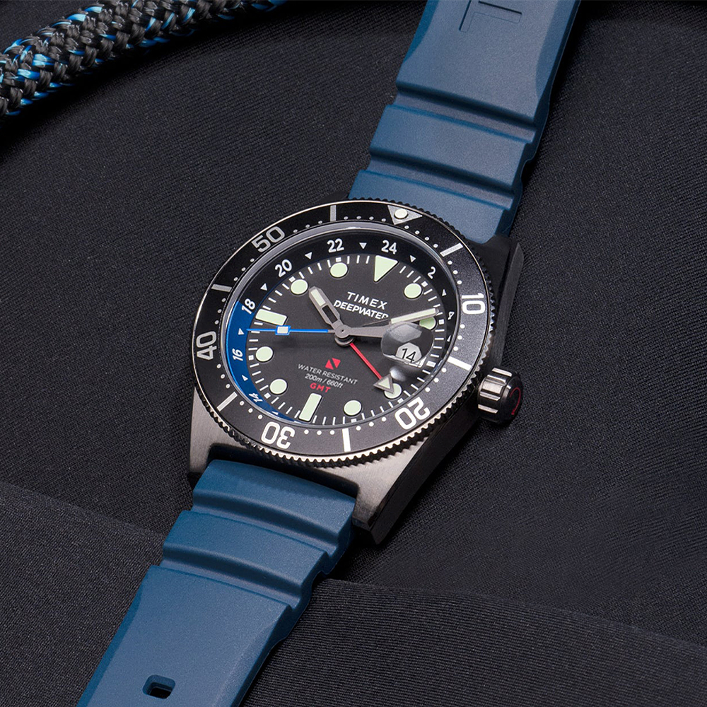 타이맥스 딥워터 리프200 GMT 러버스트랩 수영시계 41mm TW2W75100 - 상세 이미지 3