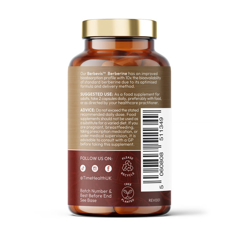 타임헬스 파이토좀 베르베린 1000mg 영국산 베르베비스 파이토솜 60캡슐, 2개 이미지 3