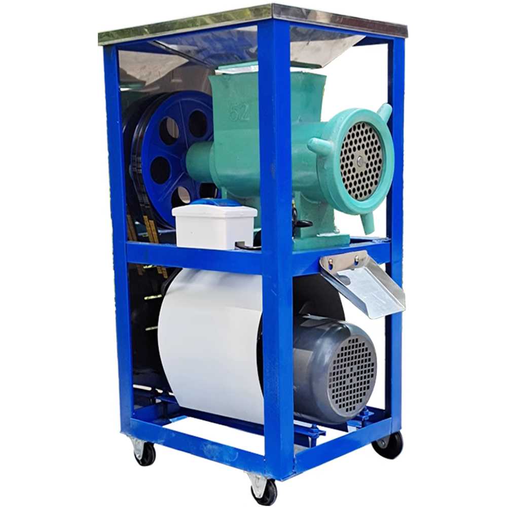 뼈 분쇄기 산업용 사료 모터 고기 조개껍질 파쇄기 42형 더블벨트 3kW 구리모터 - 상품 이미지