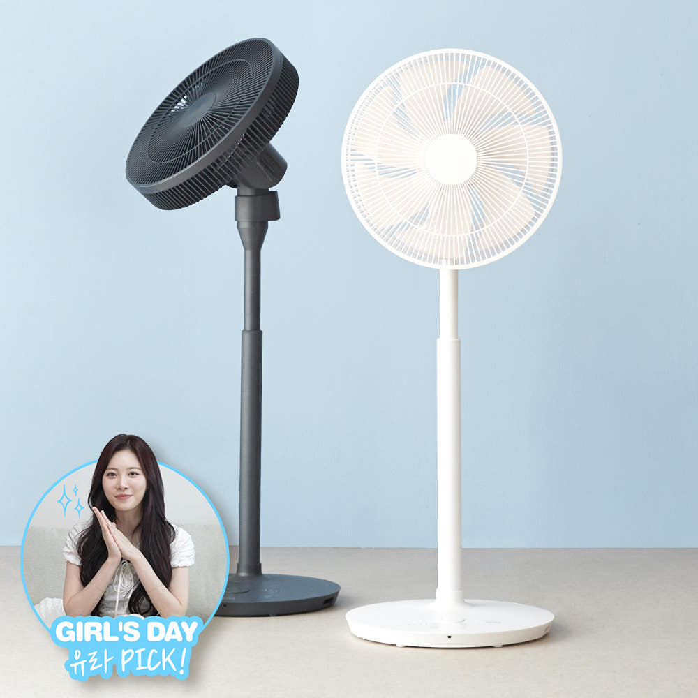 르젠 BLDC 저소음 스마트 앱 연동 인테리어 써큘레이터 선풍기 LZEF-DC290 릴리화이트