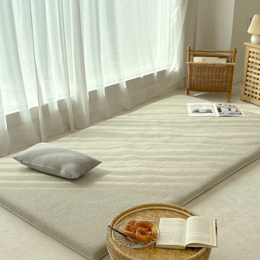 한스갤러리 줄누비 이불 바닥 요 매트 패드 세트 요매트 솜포함 MS