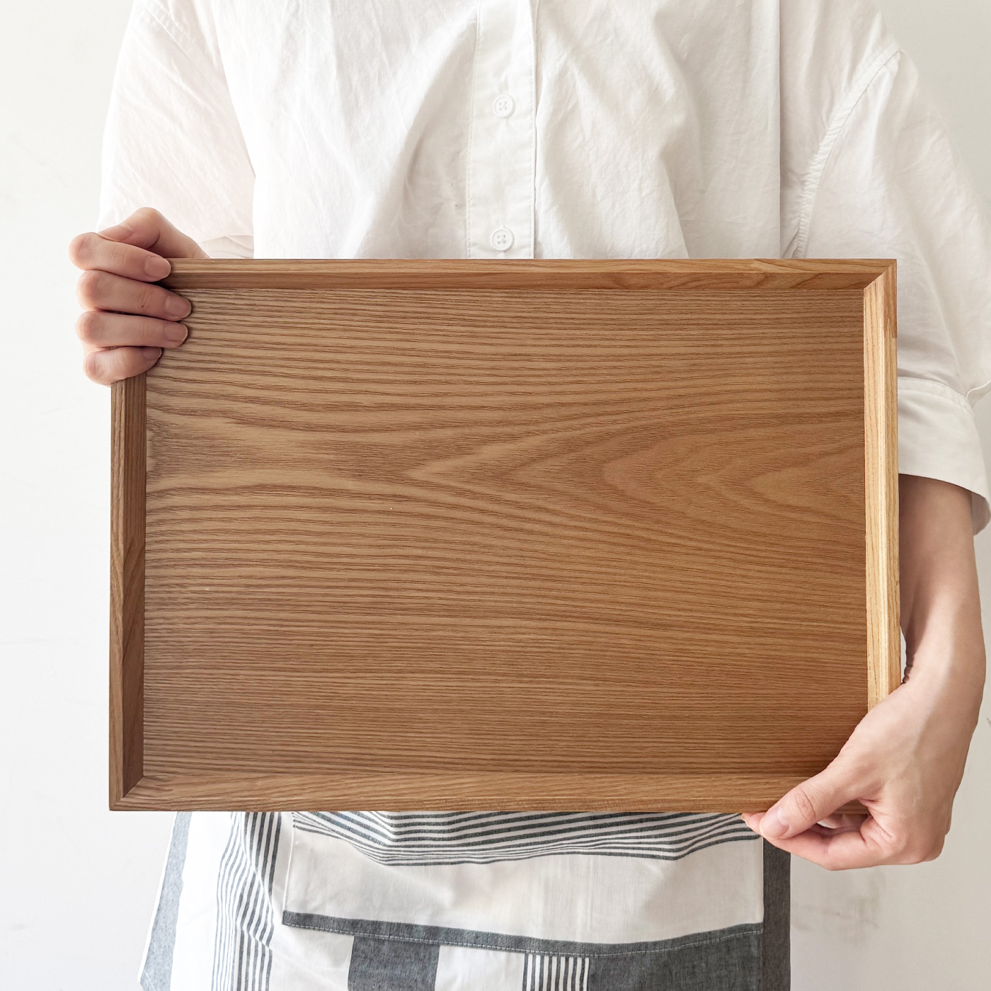 아카시아홈 국내제작 우드트레이 나무쟁반 카페 식당 직사각 원목 트레이 A 제품 이미지