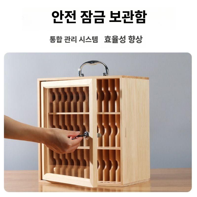 핸드폰보관함 학원 학교 휴대폰 수거함 잠금장치 케이스 1 12칸 / 슬림형 - 상세 이미지 2