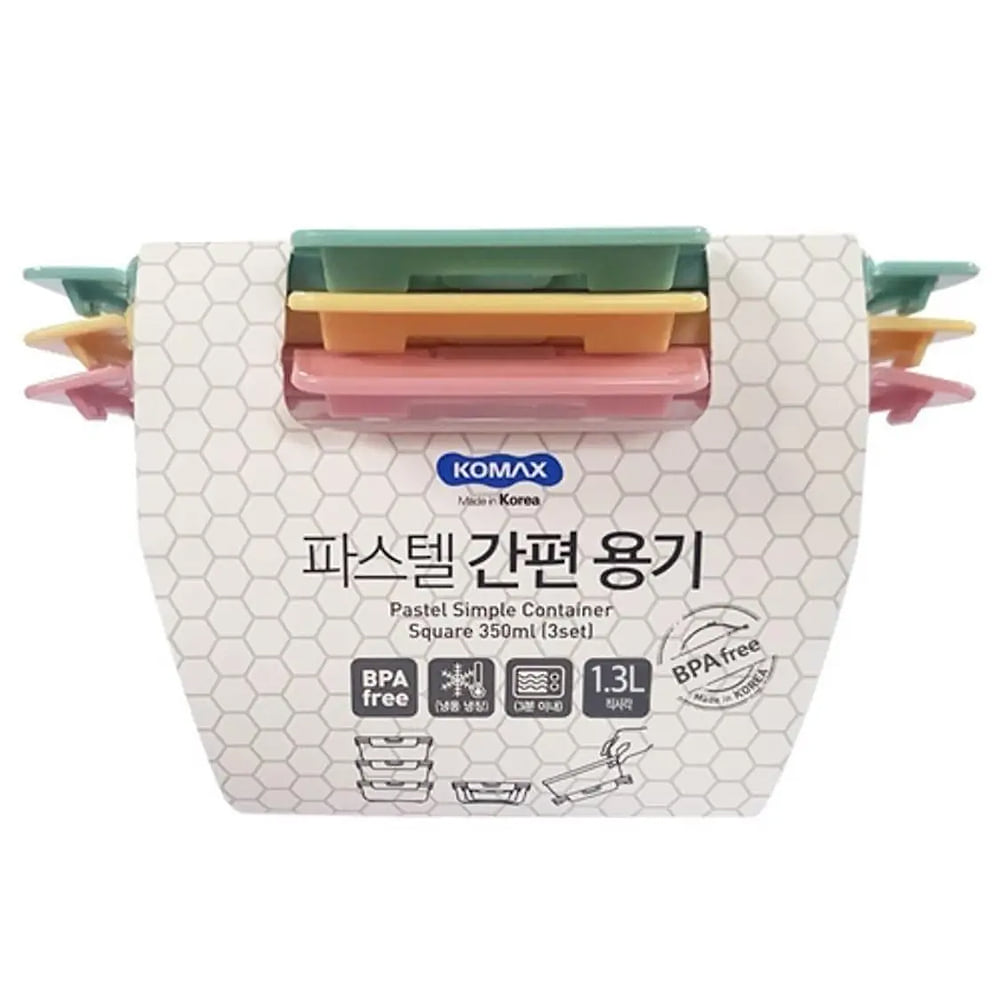 코멕스 파스텔간편용기 1.3L 외 밀폐용기 보관 냉장고 반찬통 - 상세 이미지 5