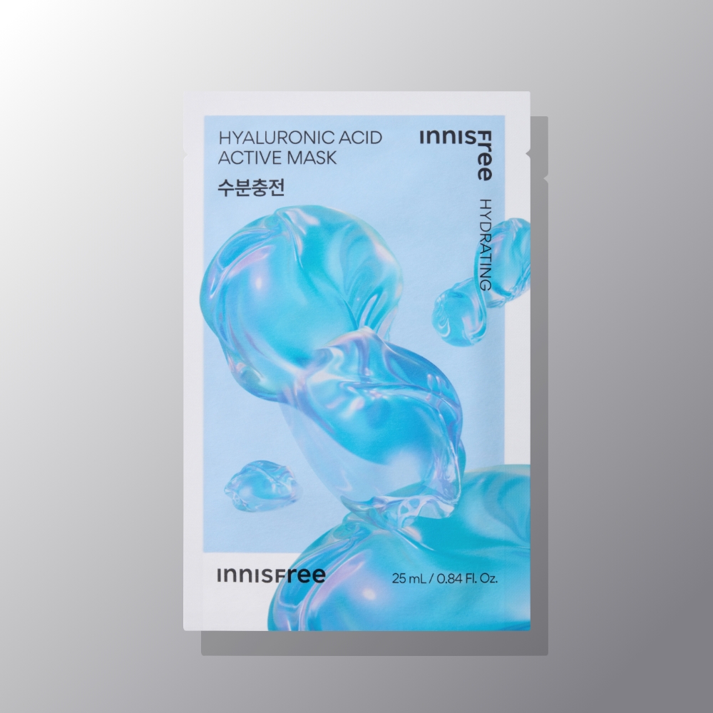 이니스프리 액티브 마스크 히알루론산 [수분충전] 25mL 1매, 1개 - 상품 이미지