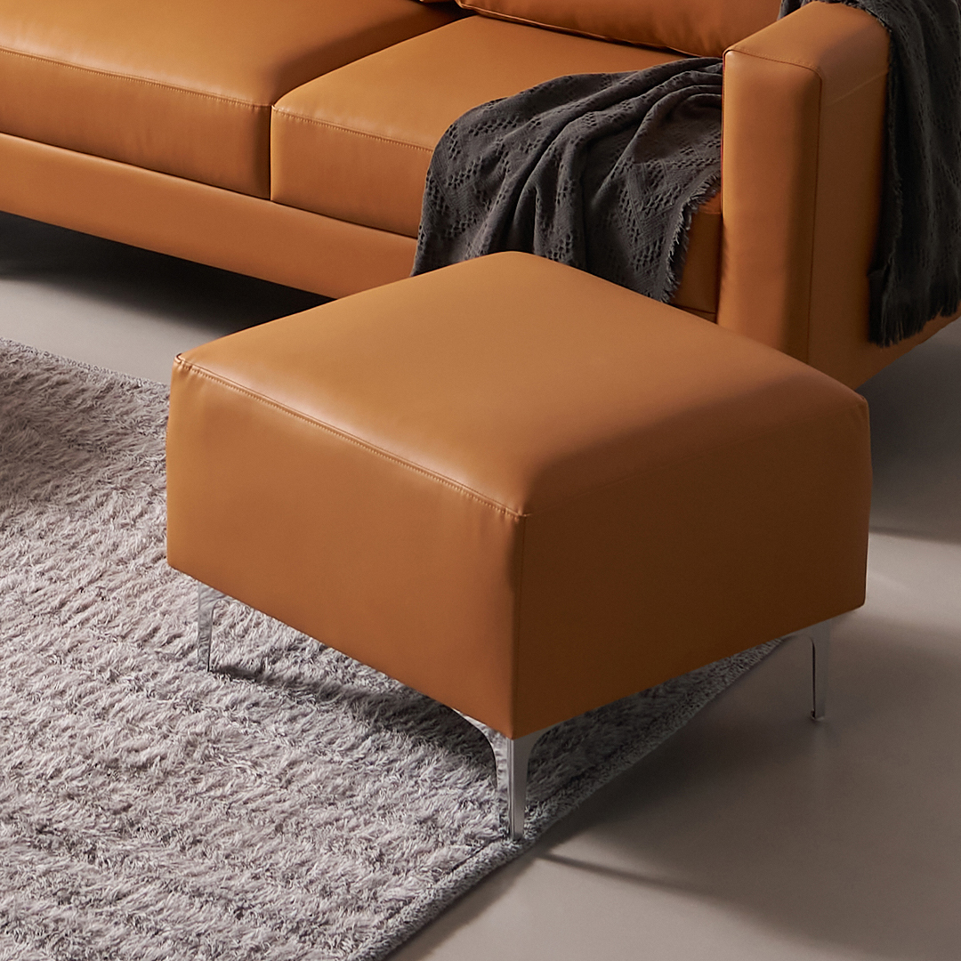 수오 데이 실리콘가죽 소파 스툴 비건레더 이지클린 호텔 로비 중역 발받침 카페 블랙 브라운