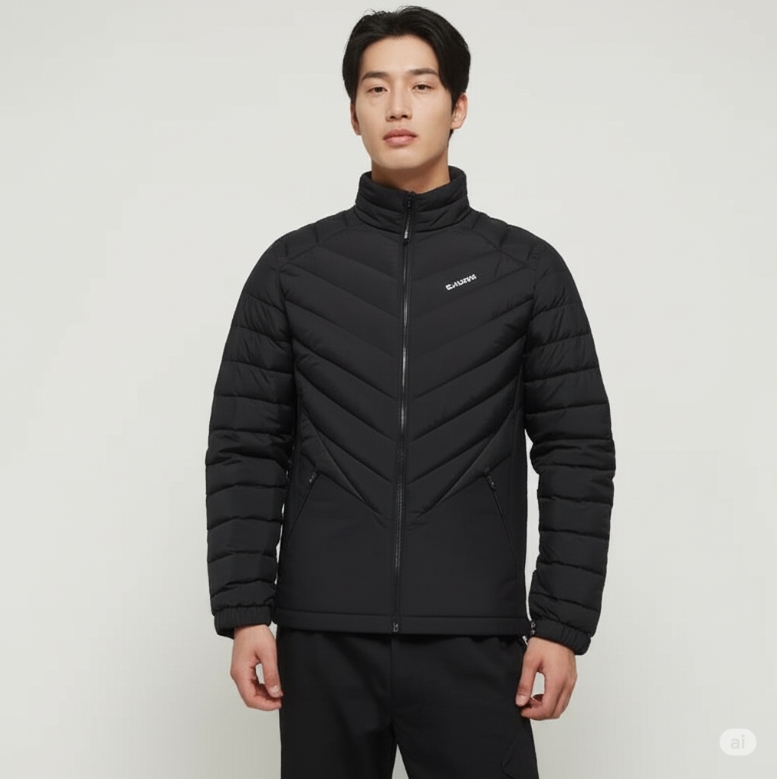 블랙야크 남성 간절기 하이브리드 퀄팅튜브 항균 경량 아웃도어 다운 패딩자켓 - 상세 이미지 3