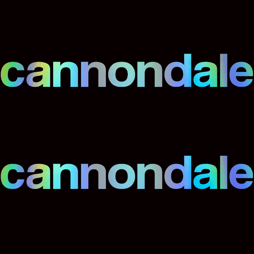 캐논데일 cannondale 로드 자전거 New(신형로고) 데칼 스티커 싱글 세트(1set 2개) - 상세 이미지 4