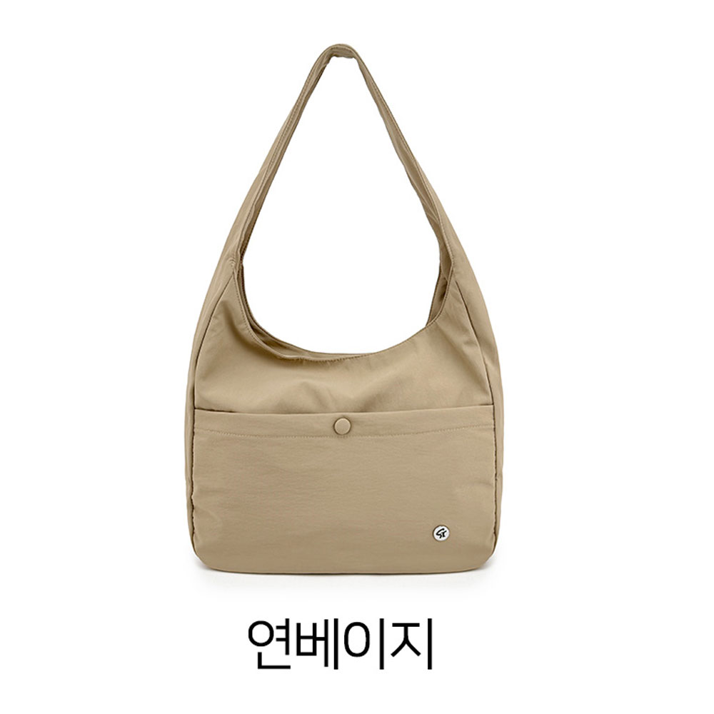 가벼운 나일론 미디엄 숄더백 대학생 여대생 직장인여성출근가방 경량 중간크기 미들 천가방 - 상세 이미지 4
