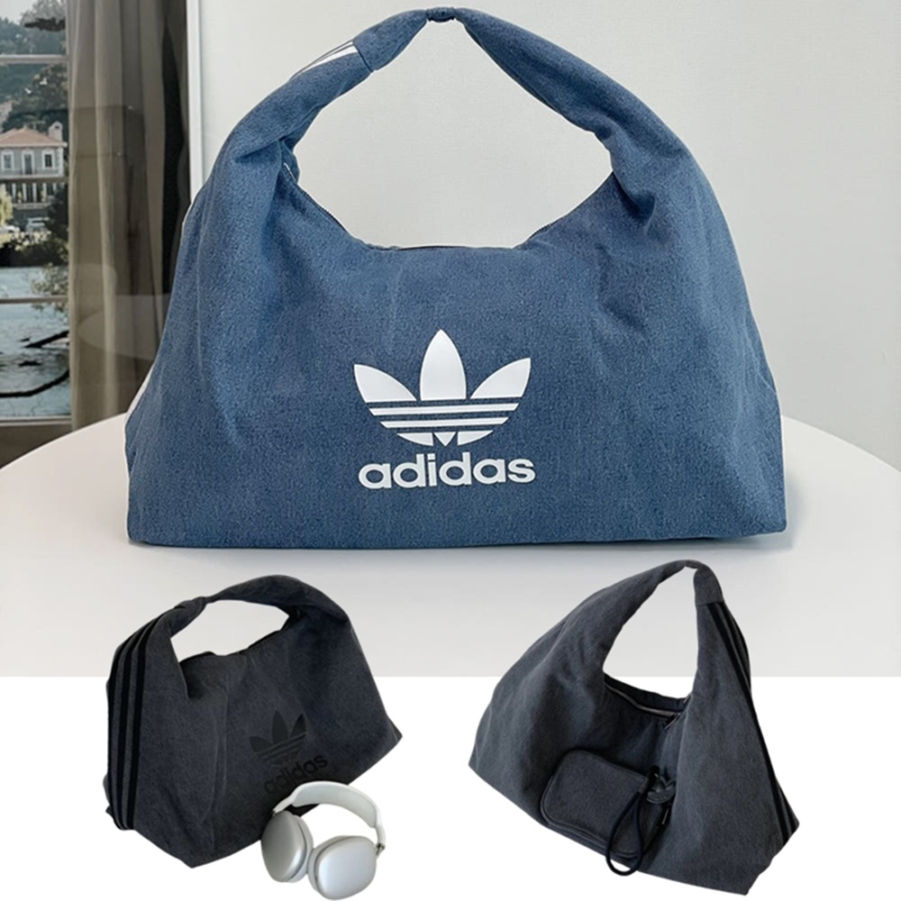 아디다스 숄더백 호보백 쇼퍼백 보부상백 가벼운 데님백 가방