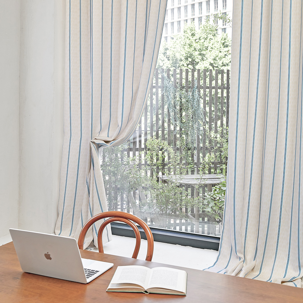 캔디롤 3중직 아일렛 화이트 암막커튼 2장 135x170