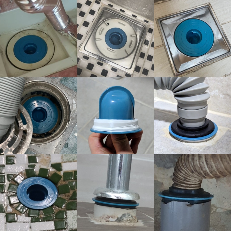 홈엔트랩 세탁기 싱크대트랩 냄새차단 세면대 배관용 VG2 50A 52-55mm - 상세 이미지 2