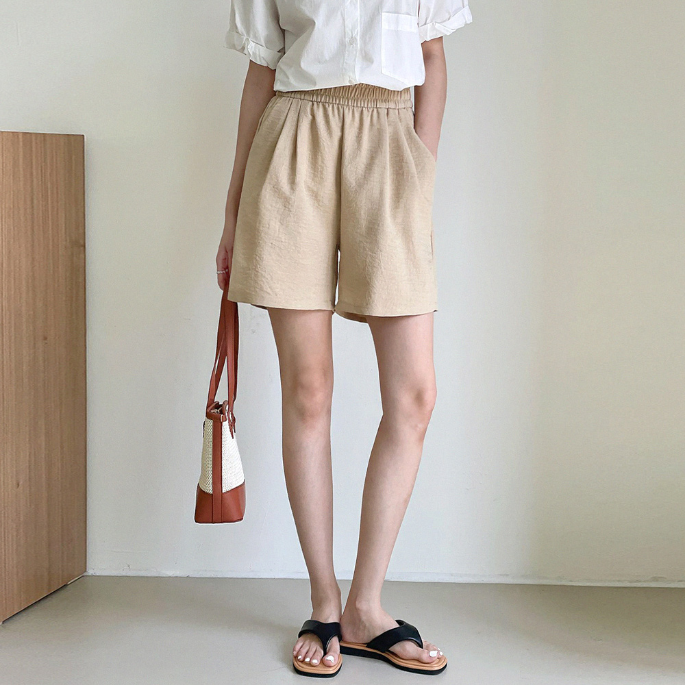 여름 밴딩 반바지 A라인 여성 팬츠 원데이핏 ONeday Fit - 상품 이미지