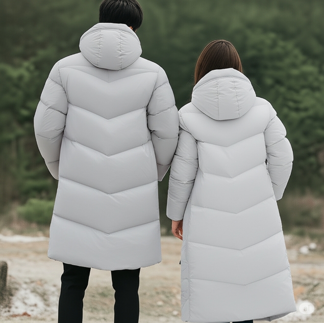 블랙야크 남여공용 커플 친환경 기본 베이직 덕다운 롱패딩 점퍼 - 상세 이미지 2