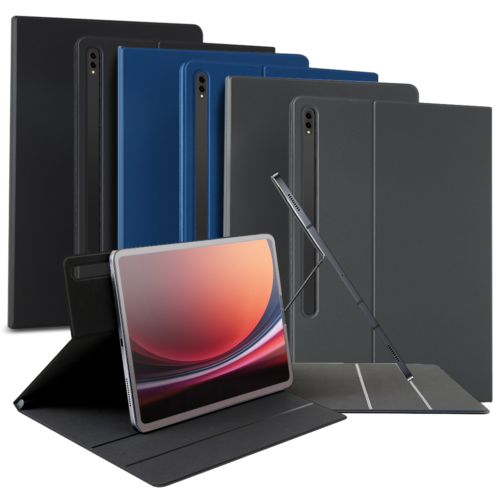 고부기 자석 북커버 마그네틱 태블릿 케이스 블루, 갤럭시 탭 S9+ - 상품 이미지