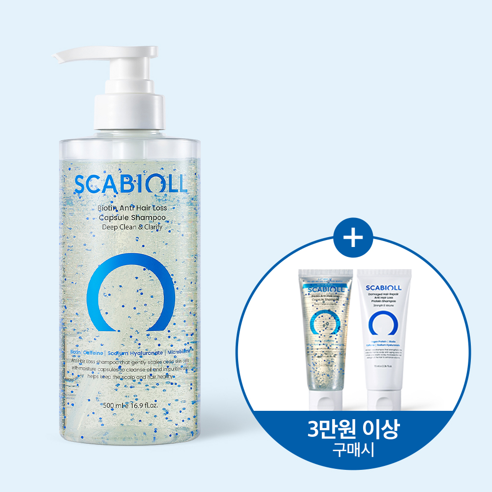 스카비올 탈모증상완화 캡슐 샴푸 500ml