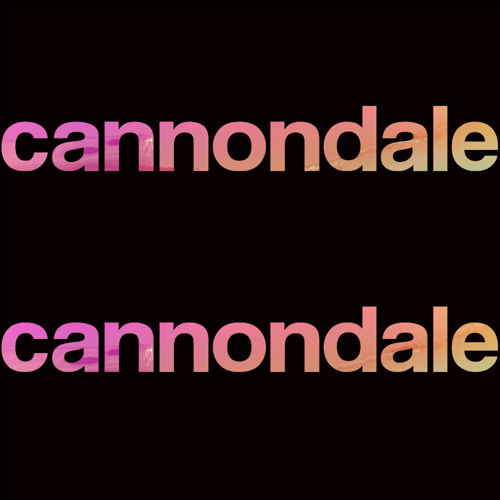 캐논데일 cannondale 로드 자전거 New(신형로고) 데칼 스티커 싱글 세트(1set 2개) - 메인 이미지