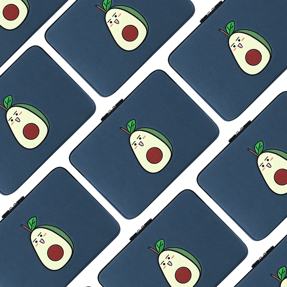 아보씨 노트북파우치 가방 맥북 LG그램 삼성 아보카도 캐릭터 38cm 41cm 43cm(15인치 16인치 17인치) - 상세 이미지 4