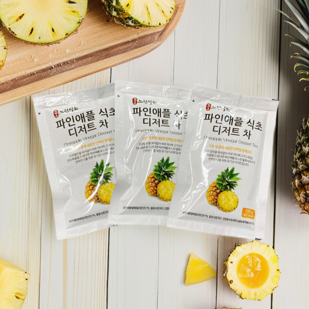 한상준 명인 파인애플식초 디저트차 100ml 21포 천연 정통발효 - 메인 이미지