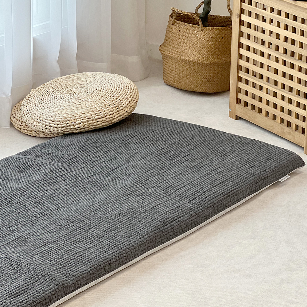 한스갤러리 줄누비 이불 바닥 요 매트 패드 세트 요매트 솜포함 MS