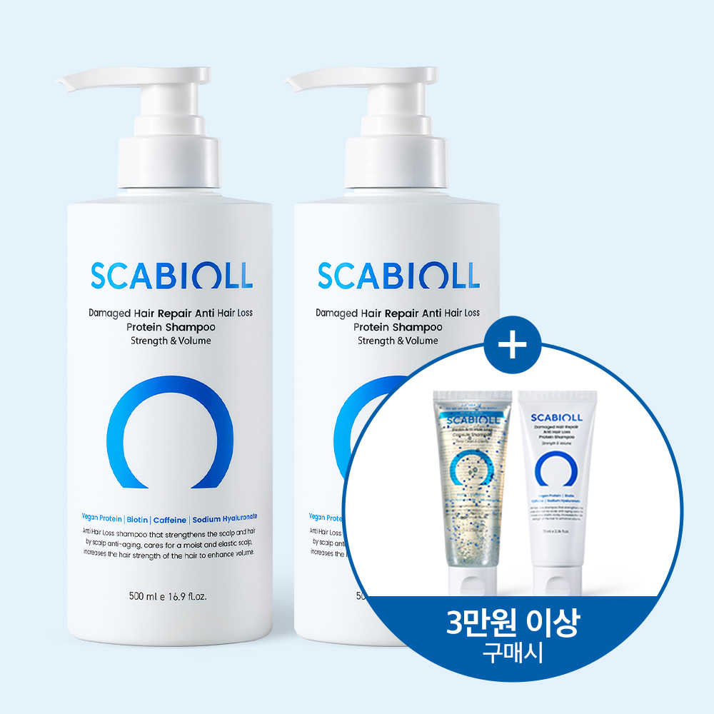 스카비올 탈모증상완화 단백질 샴푸 500mlX2