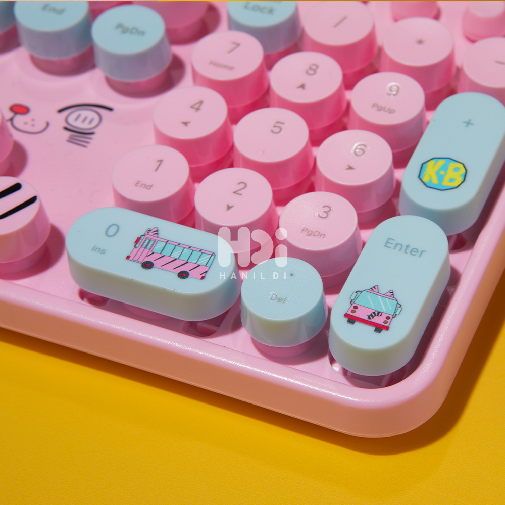 짱구 무선 키보드 유치원 저소음 멤브레인 아이패드 태블릿 - 상세 이미지 2