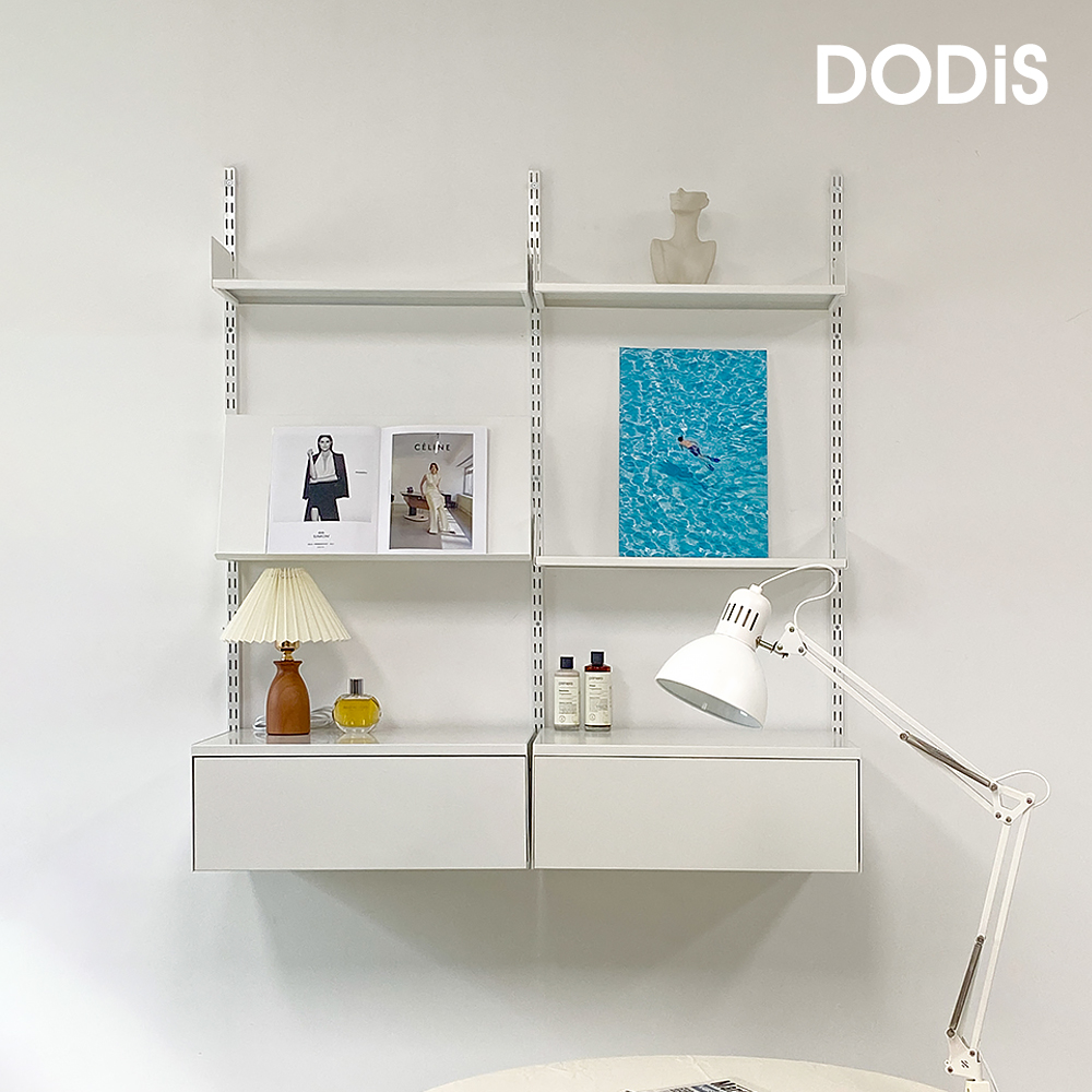 도에르 0012 모듈 시스템 거실 벽 선반 서랍 - 상품 이미지