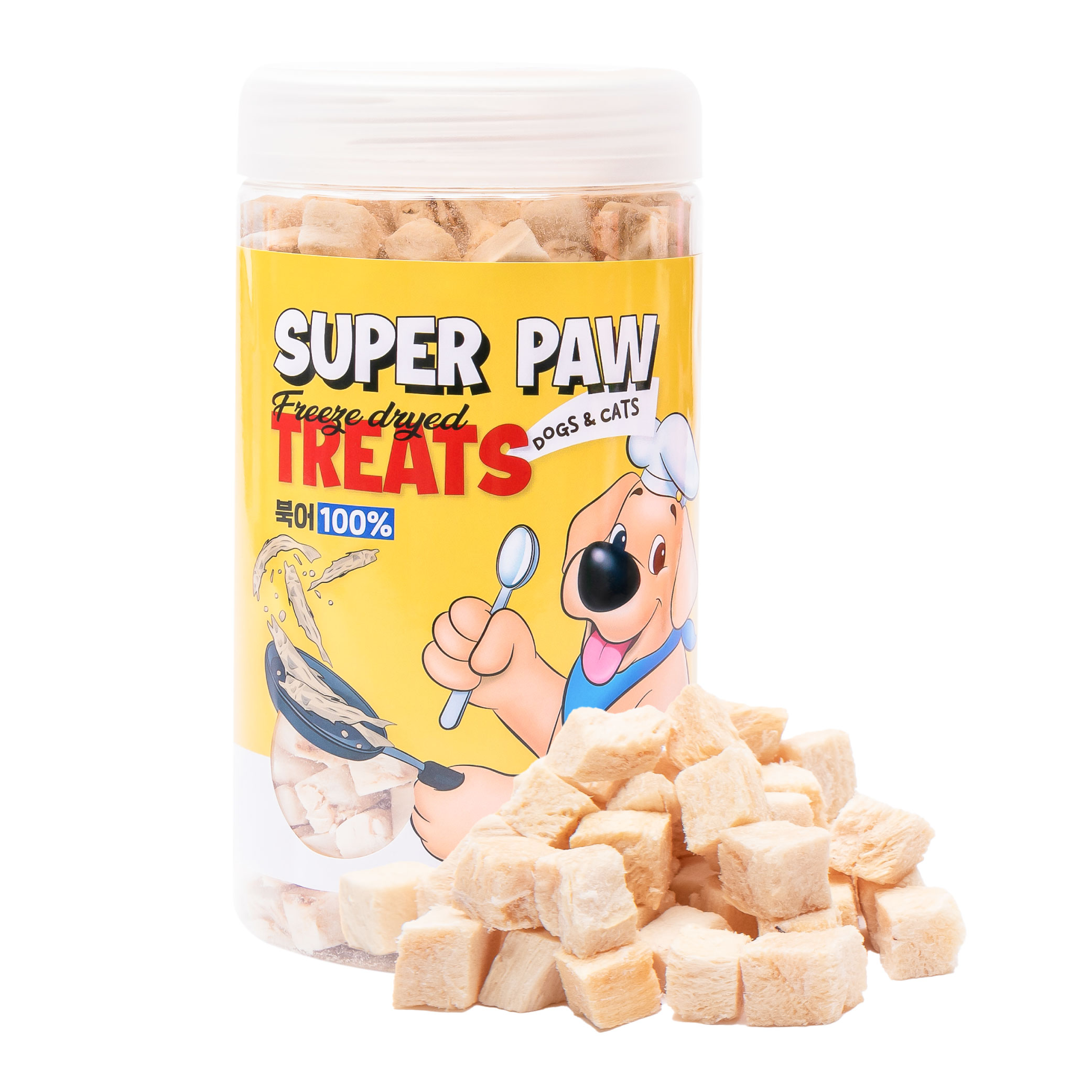 슈퍼포우 동결건조 트릿 훈련용 노즈워크 강아지 간식 북어, 75g, 1개 제품 이미지