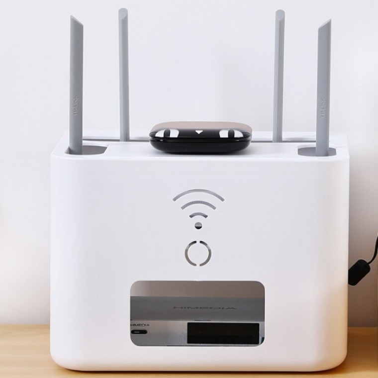 공유기 셋톱박스 가리개 수납 박스 미니 정리함