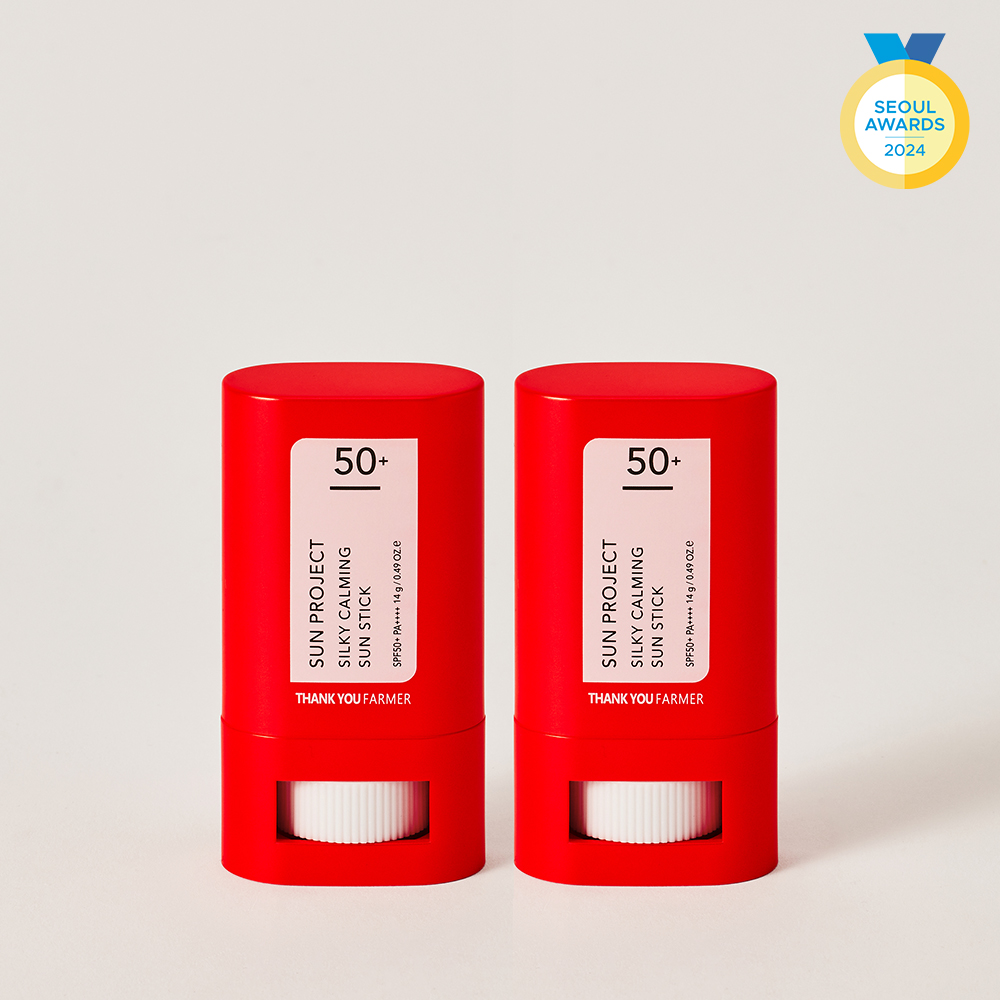 땡큐파머 선 프로젝트 실키 카밍 선스틱 14g 1+1 /SPF50+ PA++++
