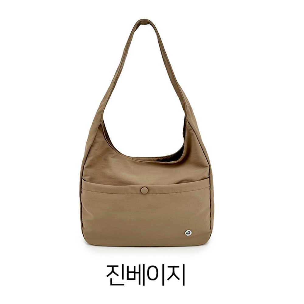 가벼운 나일론 미디엄 숄더백 대학생 여대생 직장인여성출근가방 경량 중간크기 미들 천가방 - 상세 이미지 3
