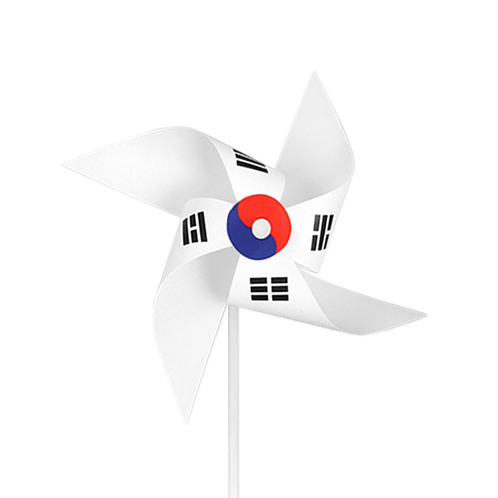 태극기 바람개비 소 사이즈 1개 - 상품 이미지