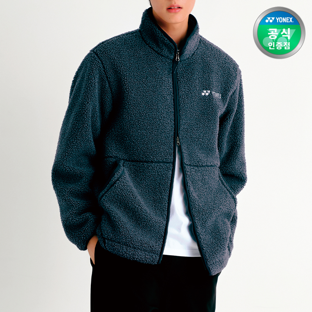요넥스 253JJ008U 배드민턴 집업 남녀공용 데일리웨어 블루그레이 - 상품 이미지