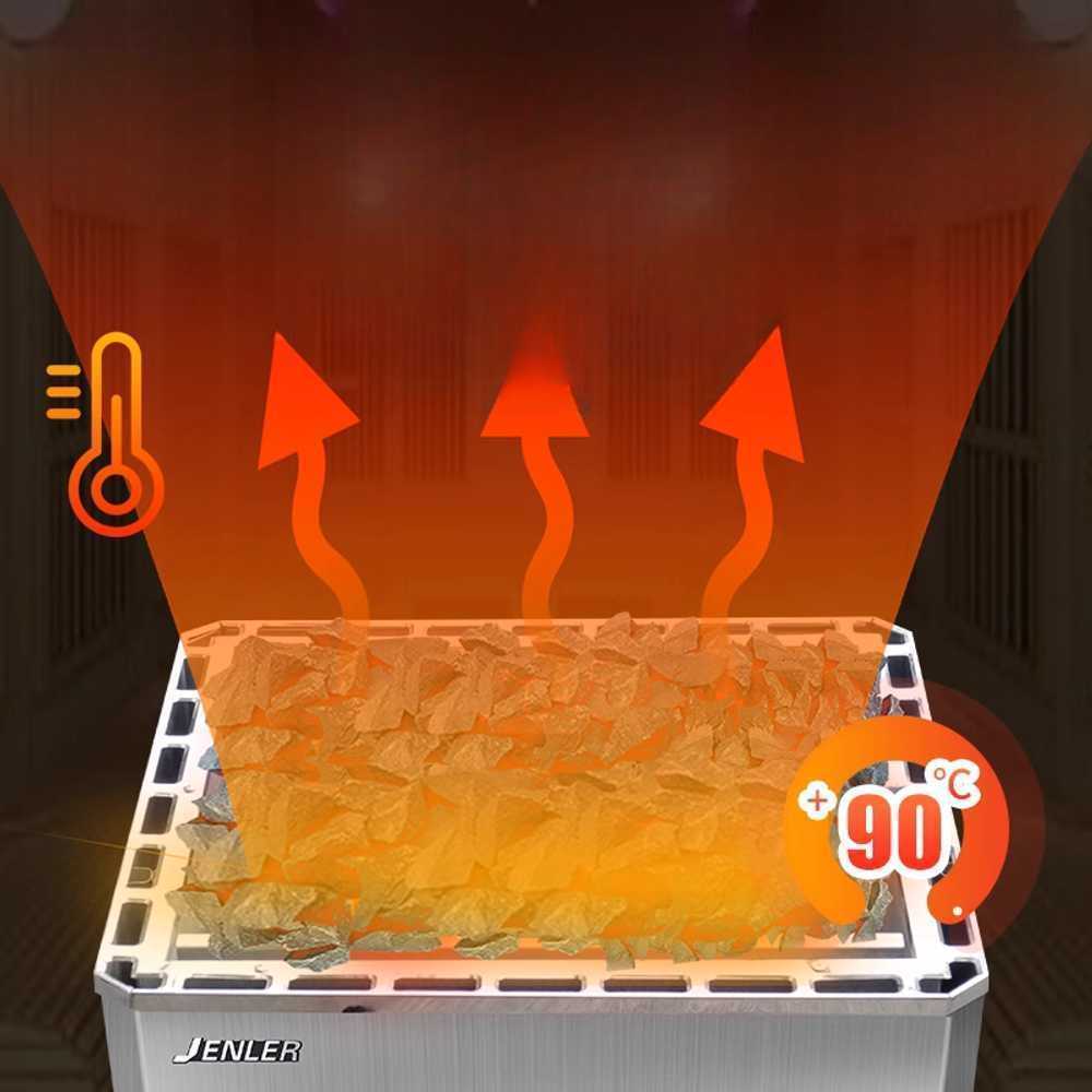 전기식 핀란드 사우나 기계 고온 찜질 히터 한증막 10.5KW 용광로+컨트롤러 - 상세 이미지 3