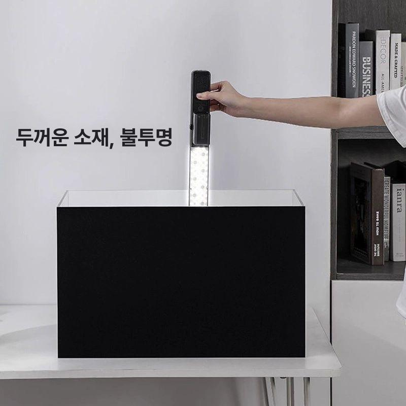 어항 전용 유리 보호 필름 배경 블랙 정전기 무접착 무접착 정전기 양면 블랙 외부 부착 / 스크래퍼 포함 60x40cm - 상품 이미지