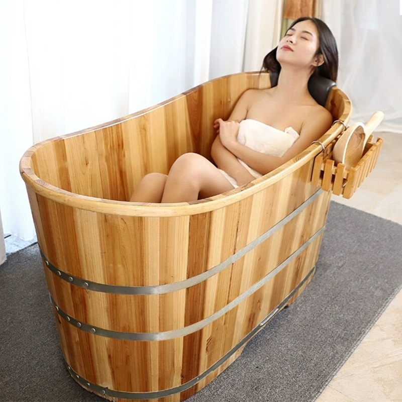 펜션 반신욕기 히노끼 편백나무 욕조 간이 온천 스파 - 상세 이미지 5