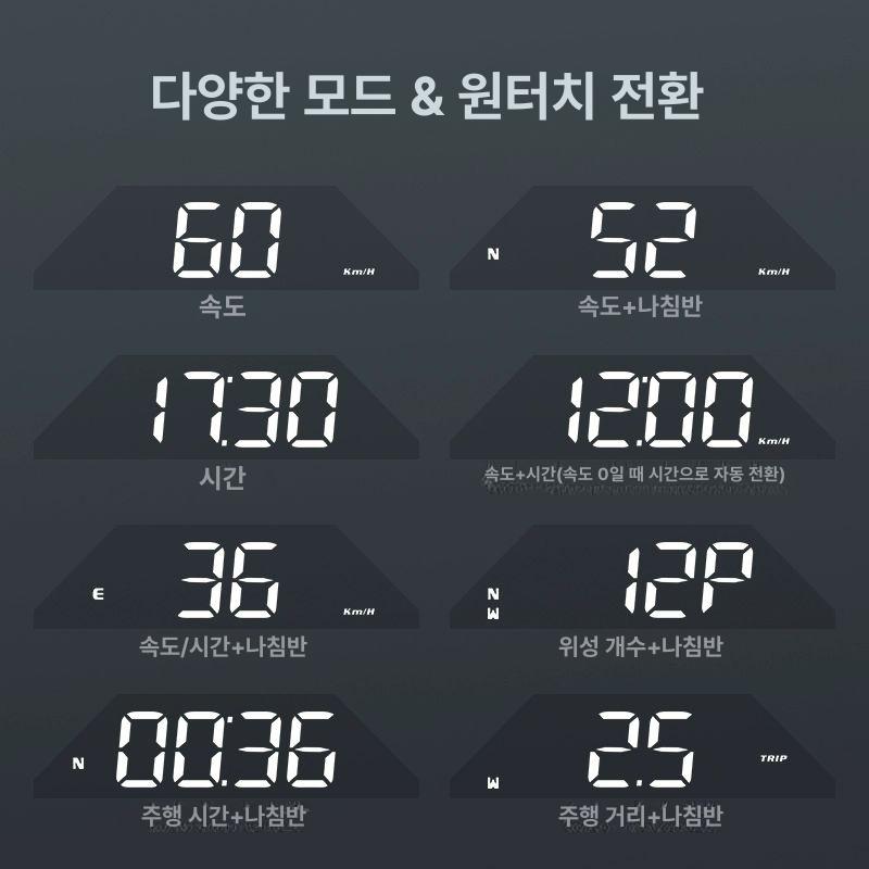 HUD 차량용 헤드업 디스플레이 속도 자동차 다기능 분위기등 G15 - 상세 이미지 3
