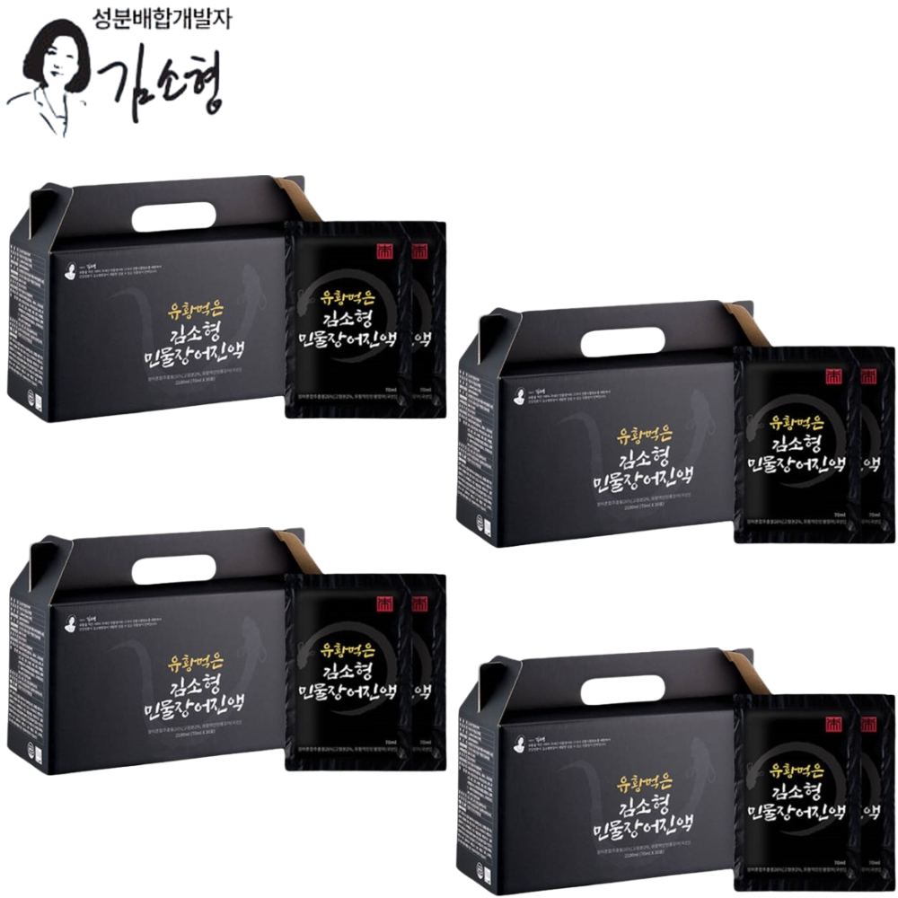 김소형 민물장어 진액 엑기스 즙 70ml 30포 4박스 유황 생강 오가피 숙지황 천궁 - 상품 이미지