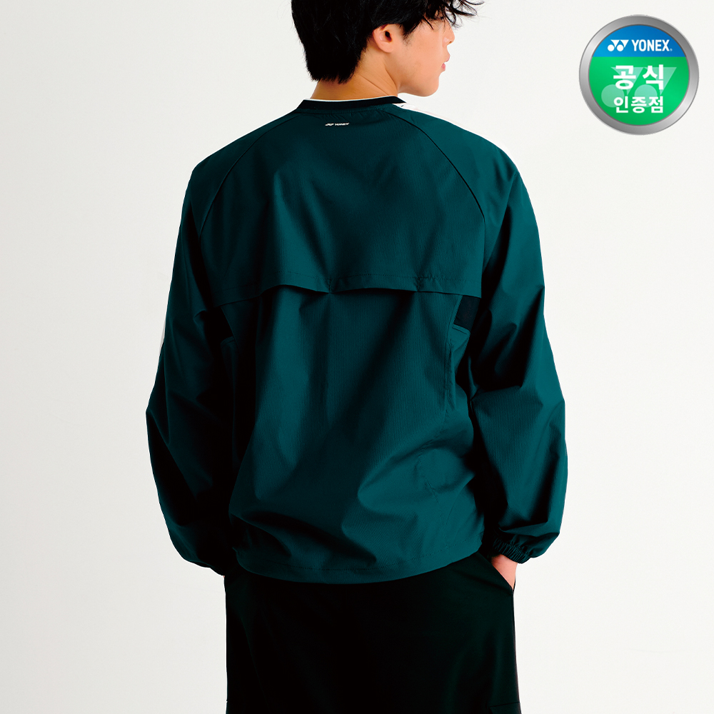 요넥스 253JJ002U 배드민턴 바람막이 아노락 남녀공용 데일리웨어 다크그린 - 상세 이미지 2