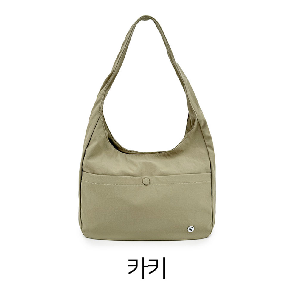 가벼운 나일론 미디엄 숄더백 대학생 여대생 직장인여성출근가방 경량 중간크기 미들 천가방 - 상세 이미지 5