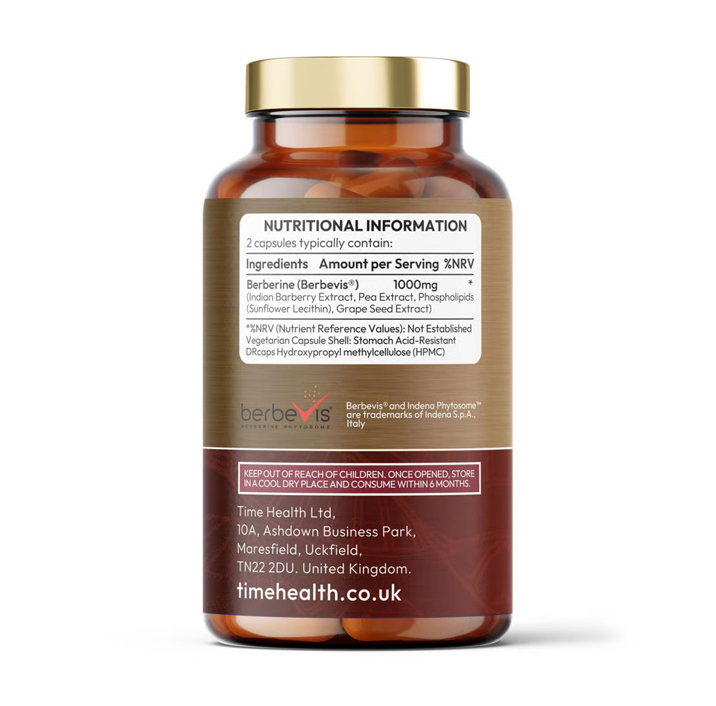 타임헬스 파이토좀 베르베린 1000mg 영국산 베르베비스 파이토솜 60캡슐, 2개 이미지 2